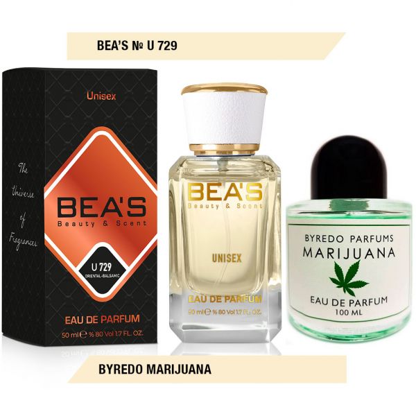 Beas U729 Byredo Marihuana edp 50 ml, Unisex Perfume Beas U729 inspired by Byredo Marihuana